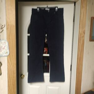 New Gap Blue Baby Boot Mid Rise Corduroy Pants Size Women's 33/16